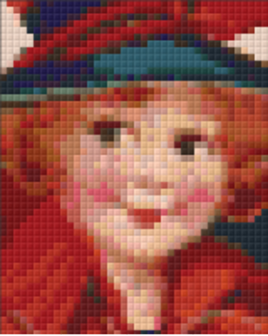Girl In Red - 1 Baseplate PixelHobby Mini-mosaic Kit